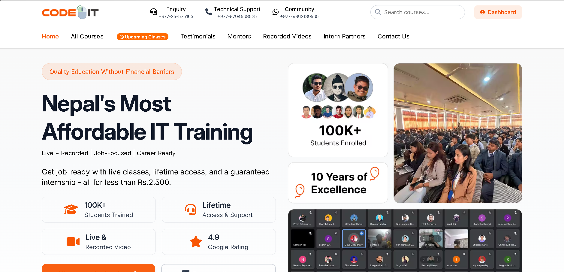 CodeIt — Web Development Project by SudamHub Nepal