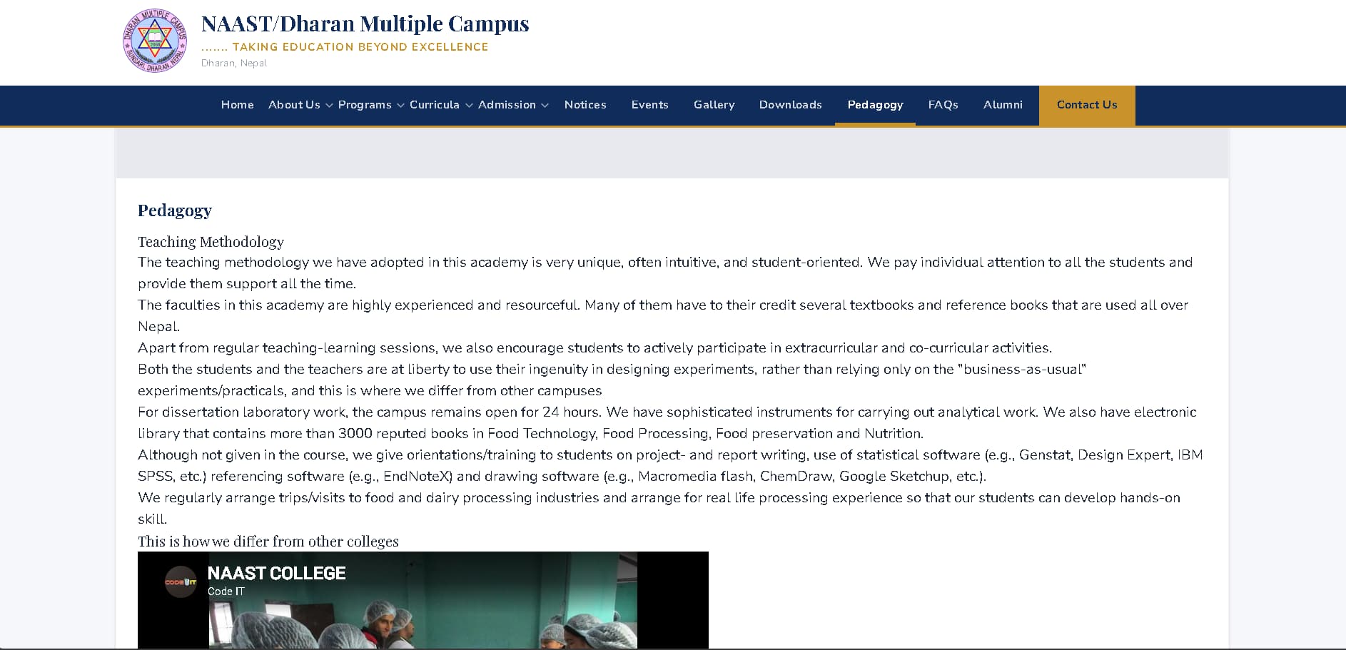 NAAST/Dharan Multiple Campus - screenshot 4